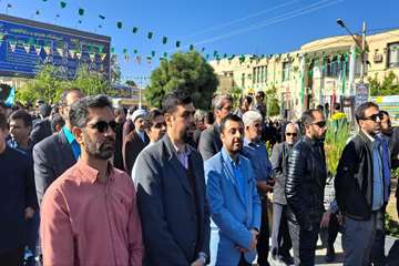 اجتماع دانشگاهیان دانشگاه علوم پزشکی جهرم در حمایت از مردم غزه