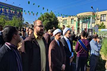 اجتماع دانشگاهیان دانشگاه علوم پزشکی جهرم در حمایت از مردم غزه