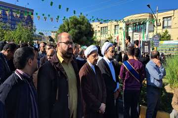 اجتماع دانشگاهیان دانشگاه علوم پزشکی جهرم در حمایت از مردم غزه