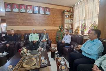  تقدیر رییس دانشگاه از فرمانده انتظامی جهرم