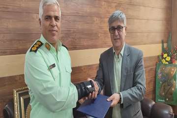  تقدیر رییس دانشگاه از فرمانده انتظامی جهرم