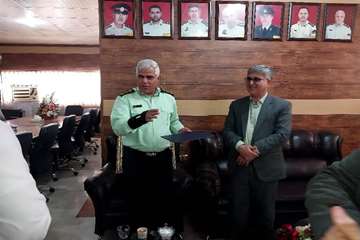  تقدیر رییس دانشگاه از فرمانده انتظامی جهرم