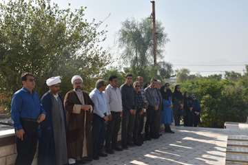 آیین گرامیداشت شهید مدافع سلامت جهرم در هفته دفاع مقدس