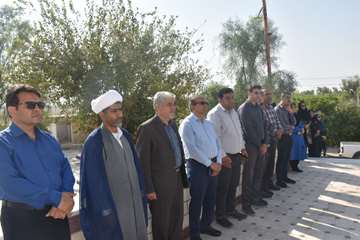 آیین گرامیداشت شهید مدافع سلامت جهرم در هفته دفاع مقدس