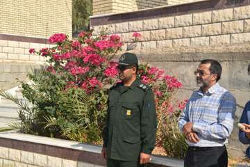 آیین گرامیداشت شهید مدافع سلامت جهرم در هفته دفاع مقدس