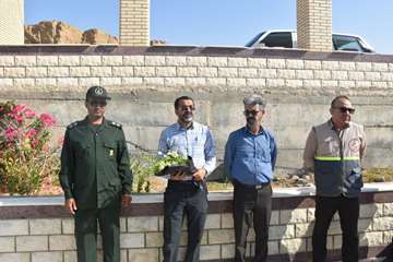 آیین گرامیداشت شهید مدافع سلامت جهرم در هفته دفاع مقدس