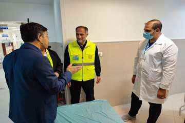 کاروان درمانی دانشگاه علوم پزشکی جهرم در شب های قدر به زائرین امام رضا (ع) خدمات رسانی کردند 